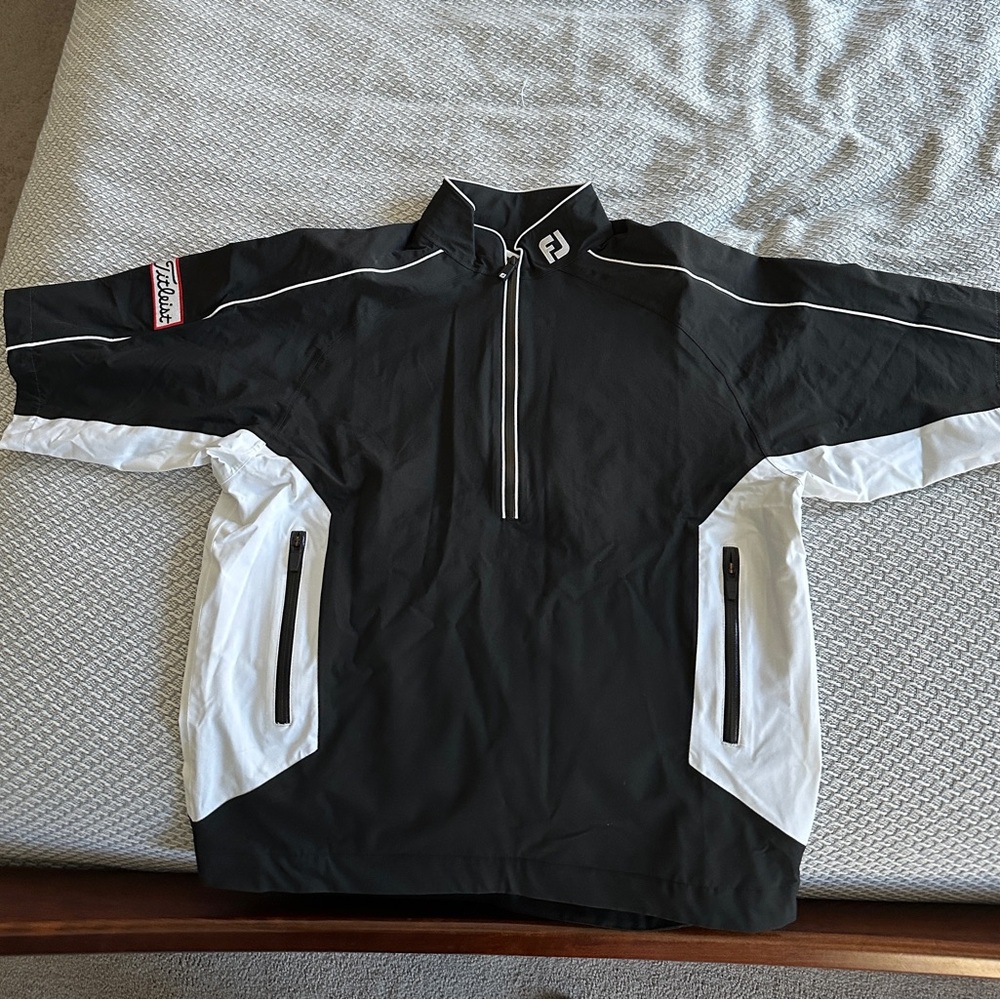 FootJoy Black and White Golf Pullover Jacket